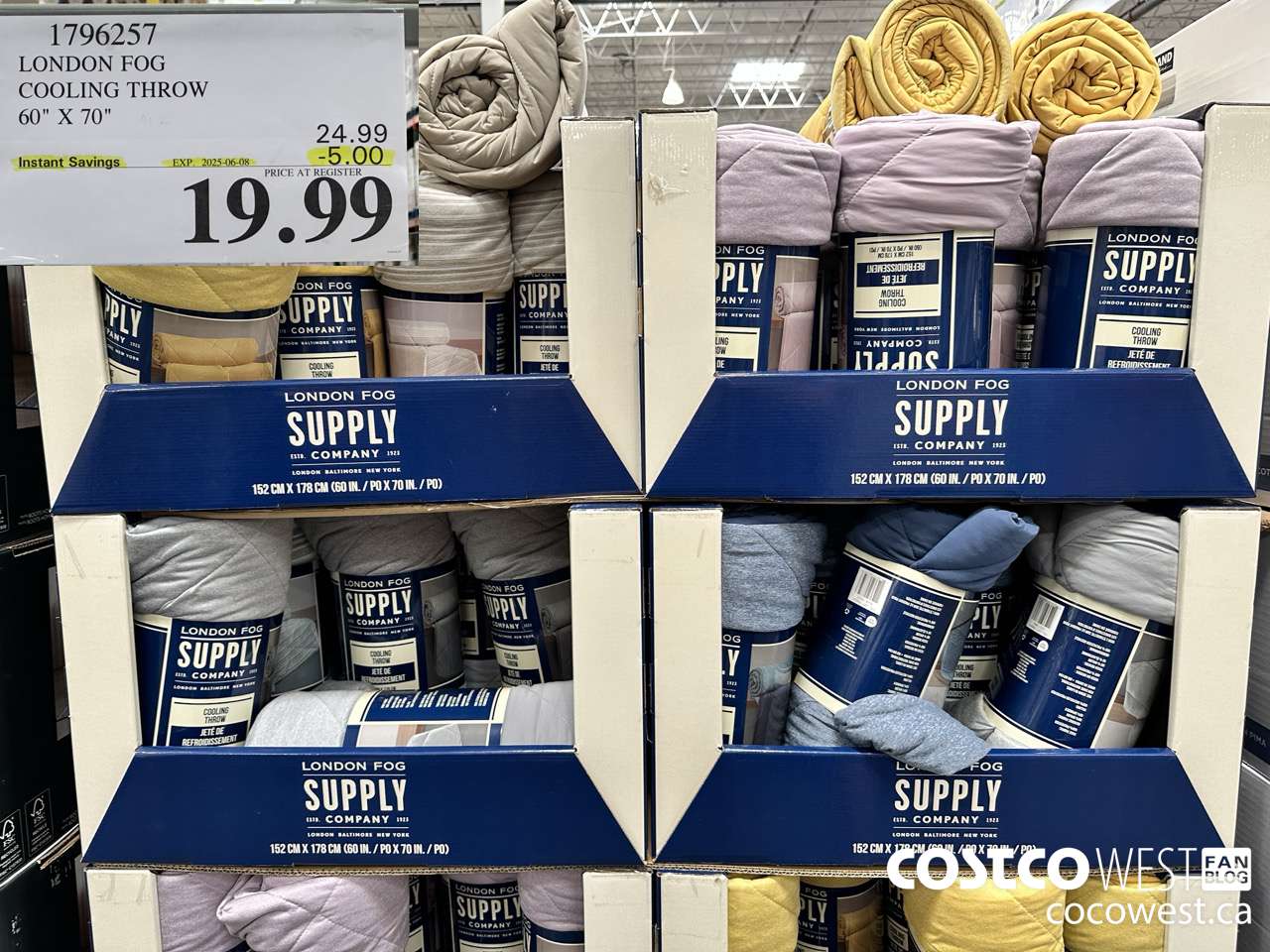 1796257 LONDON FOG COOLING THROW 60