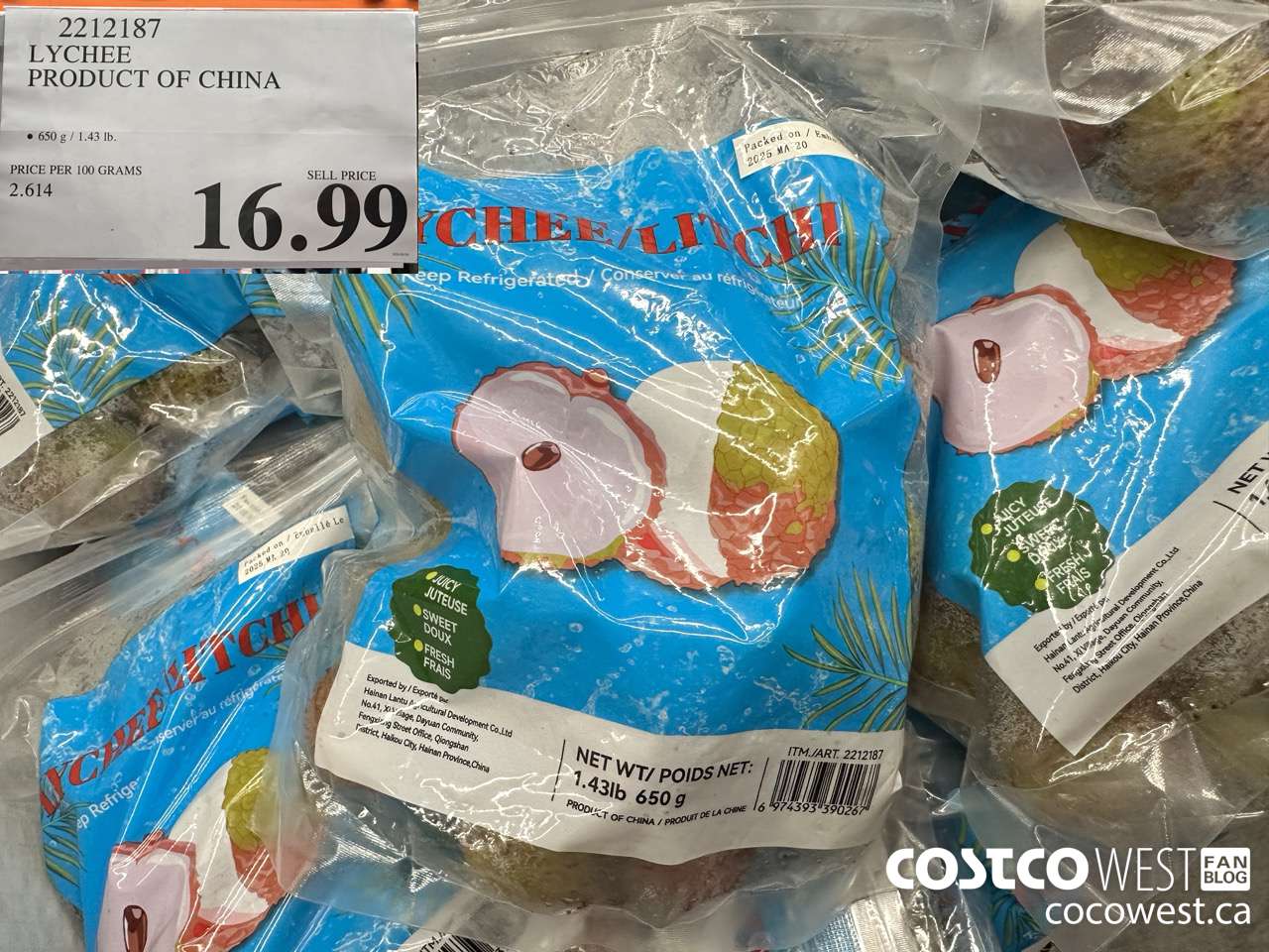 2212187 LYCHEE PRODUCT OF CHINA $16.99