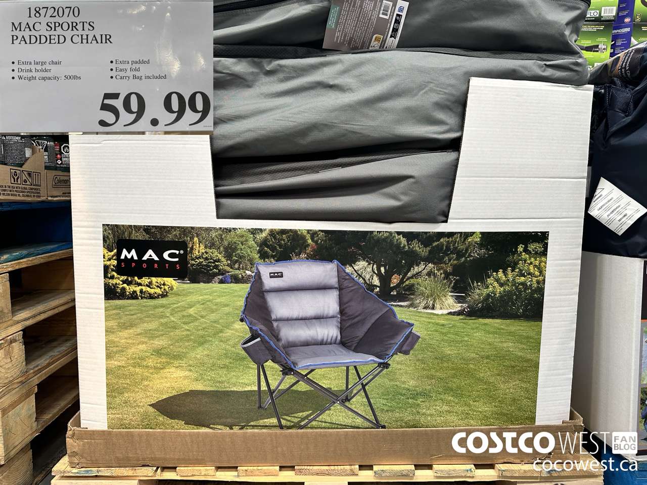 1872070 MAC SPORTS PADDED CHAIR $59.99