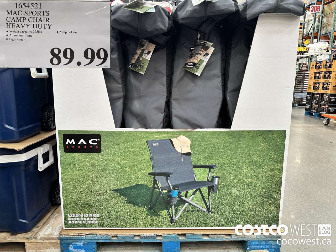 1654521 MAC SPORT CAMP CHAIR HEAVY DUTY $89.99