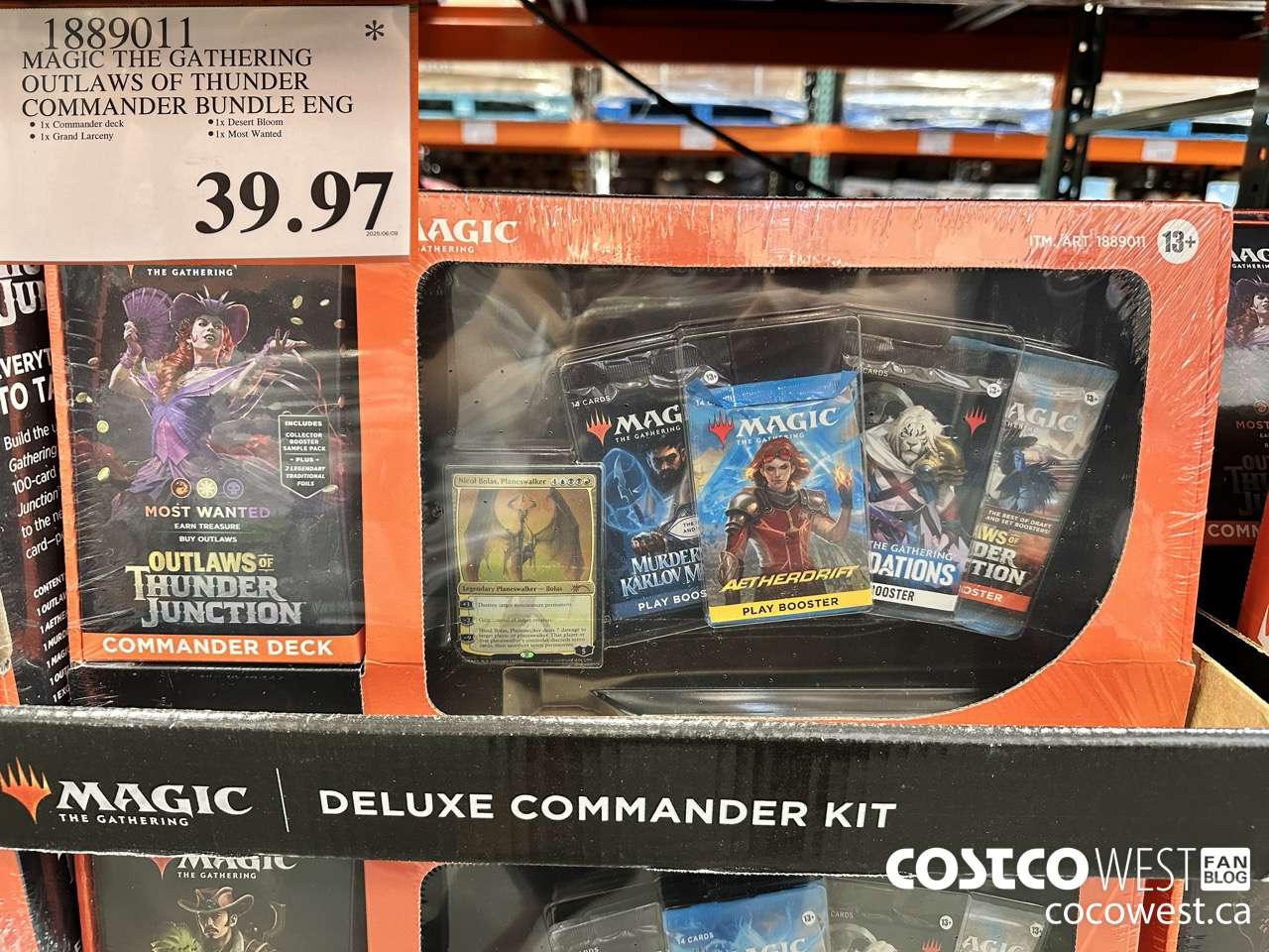 1889011 MAGIC THE GATHERING OUTLAWS OF THUNDER COMMANDER BUNDLE ENG $39.97