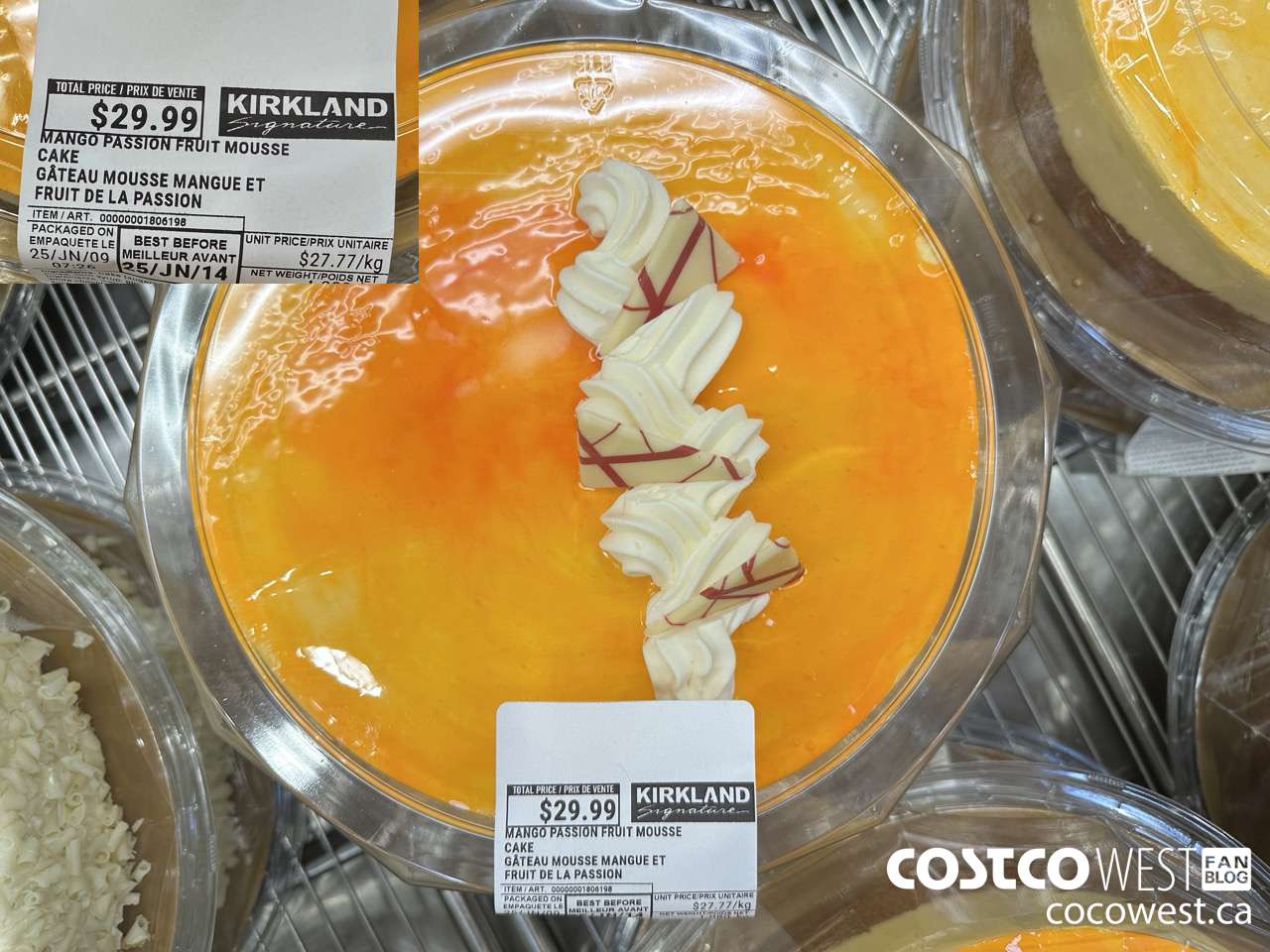 1806198 MANGO PASSION FRUIT MOUSSE CAKE $29.99