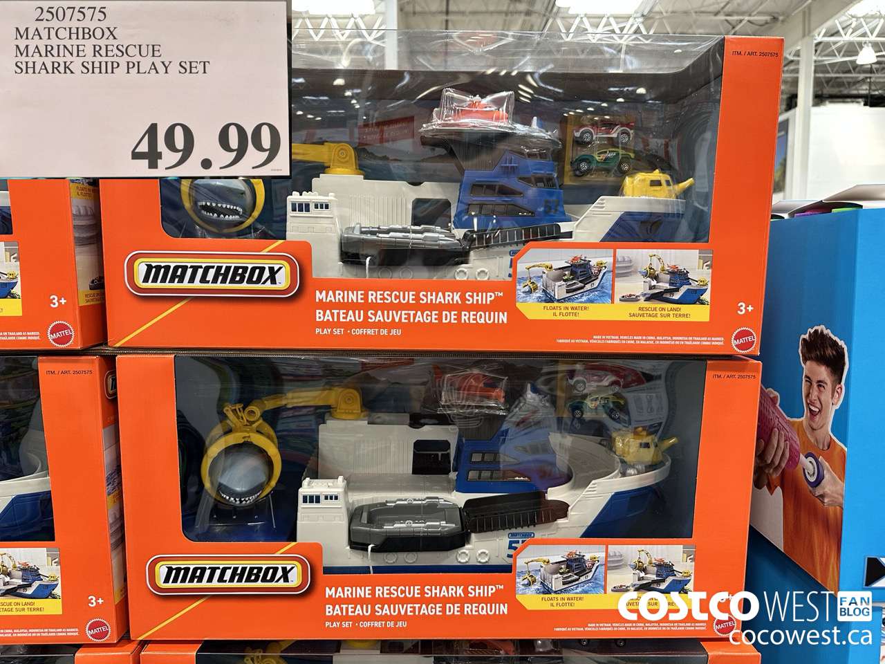 2507575 MATCHBOX MARINE RESCUE SHARK SHIP PLAY SET $49.99