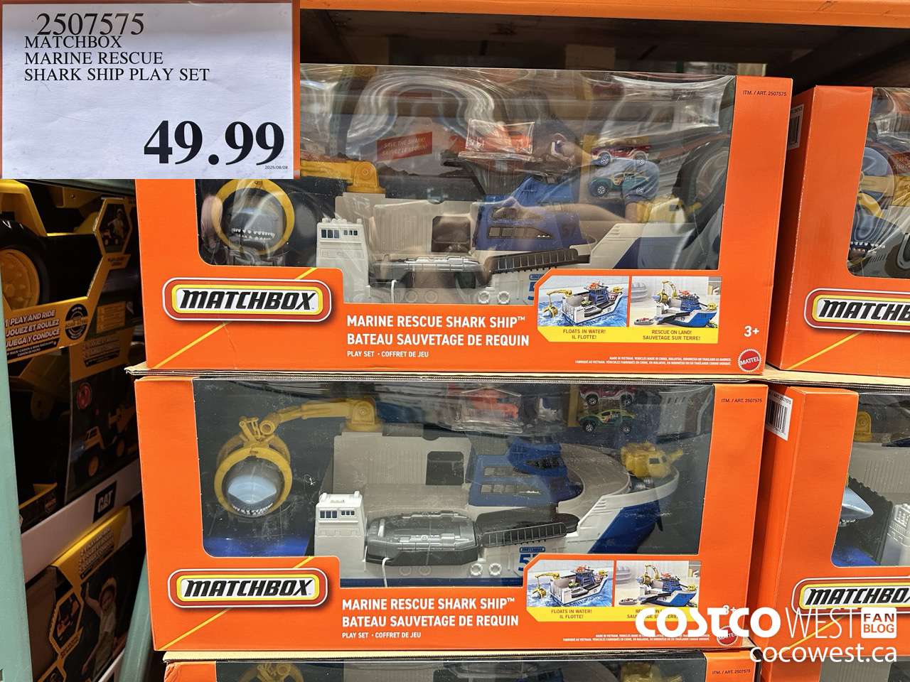 2507575 MATCHBOX MARINE RESCUE SHARK SHIP PLAY SET $49.99