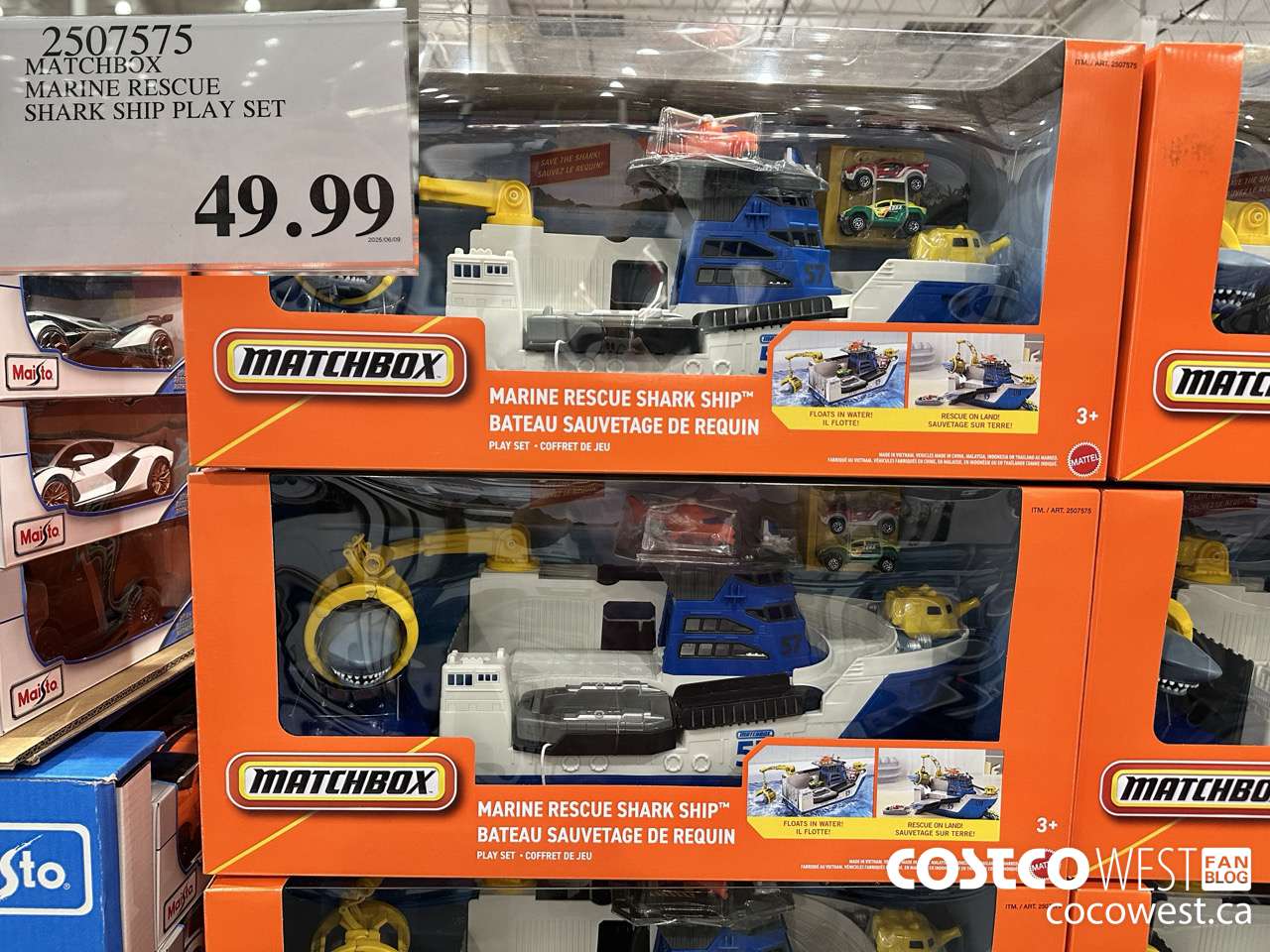 2507575 MATCHBOX MARINE RESCUE SHARK SHIP PLAY SET $49.99