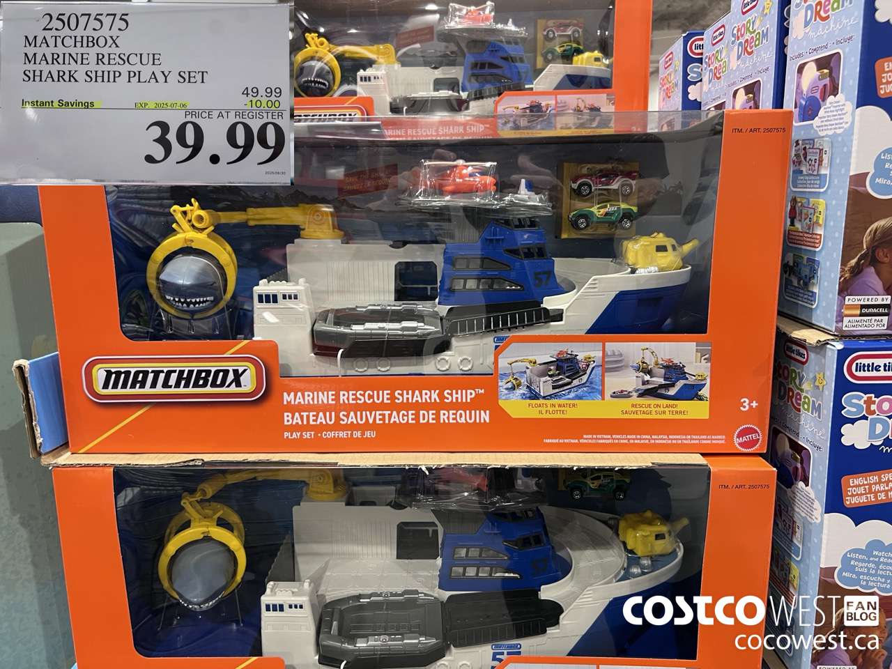 2507575 MATCHBOX MARINE RESCUE SHARK SHIP PLAY SET ($10.00 INSTANT SAVINGS EXPIRES ON 2025-07-06) $39.99