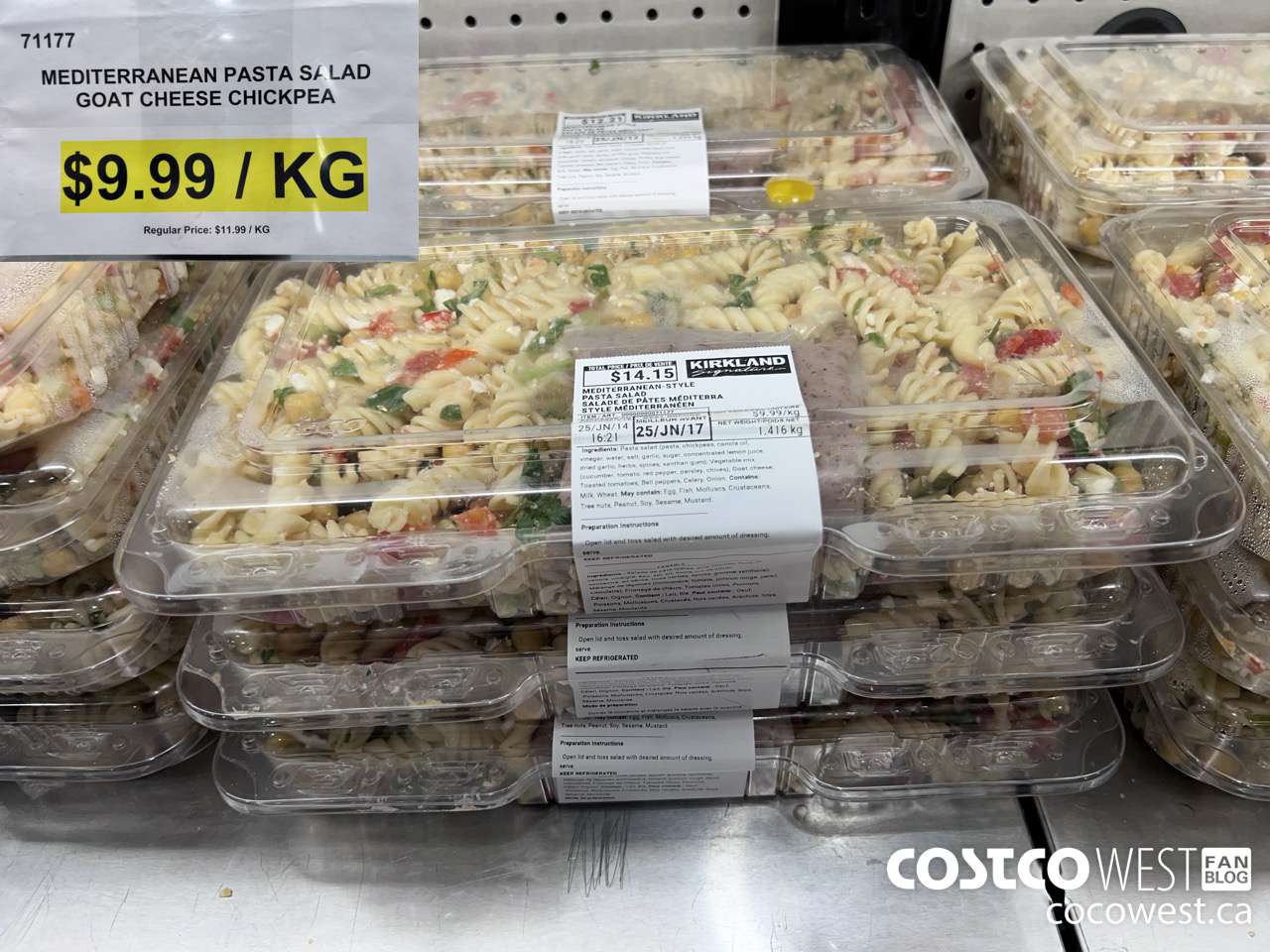 71177 MEDITERRANEAN PASTA SALAD ($2.00 INSTANT SAVINGS) $9.99