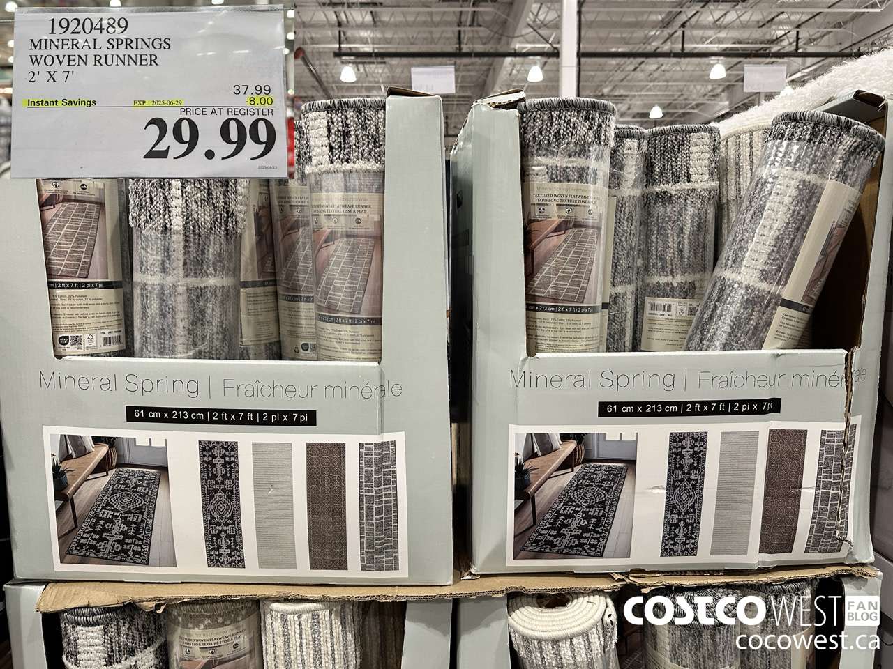 1920489 MINERAL SPRINGS WOVEN RUNNER 2' X 7' ($8.00 INSTANT SAVINGS EXPIRES ON 2025-06-29) $29.99