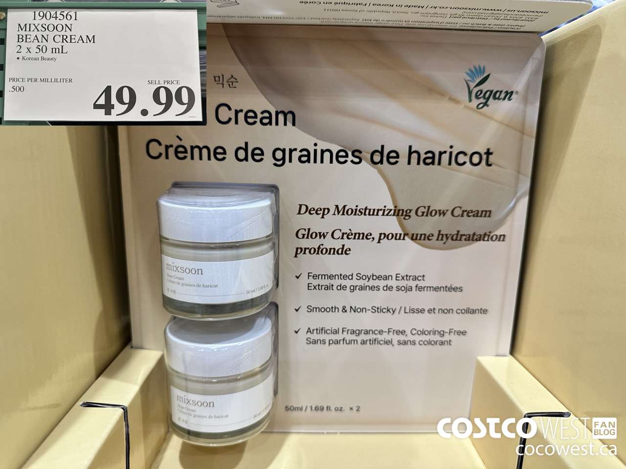 1904561 MIXSOON BEAN CREAM 2 X 50ML $49.99