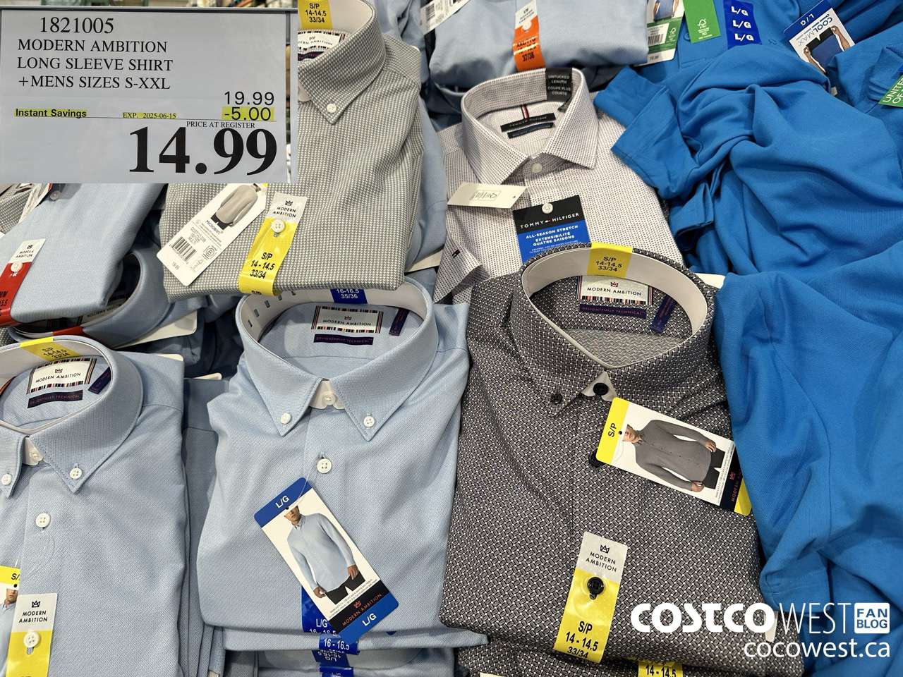 1821005 MODERN AMBITION LONG SLEEVE SHIRT MENS SIZES S-XXL ($5.00 INSTANT SAVINGS EXPIRES ON 2025-06-15) $14.99