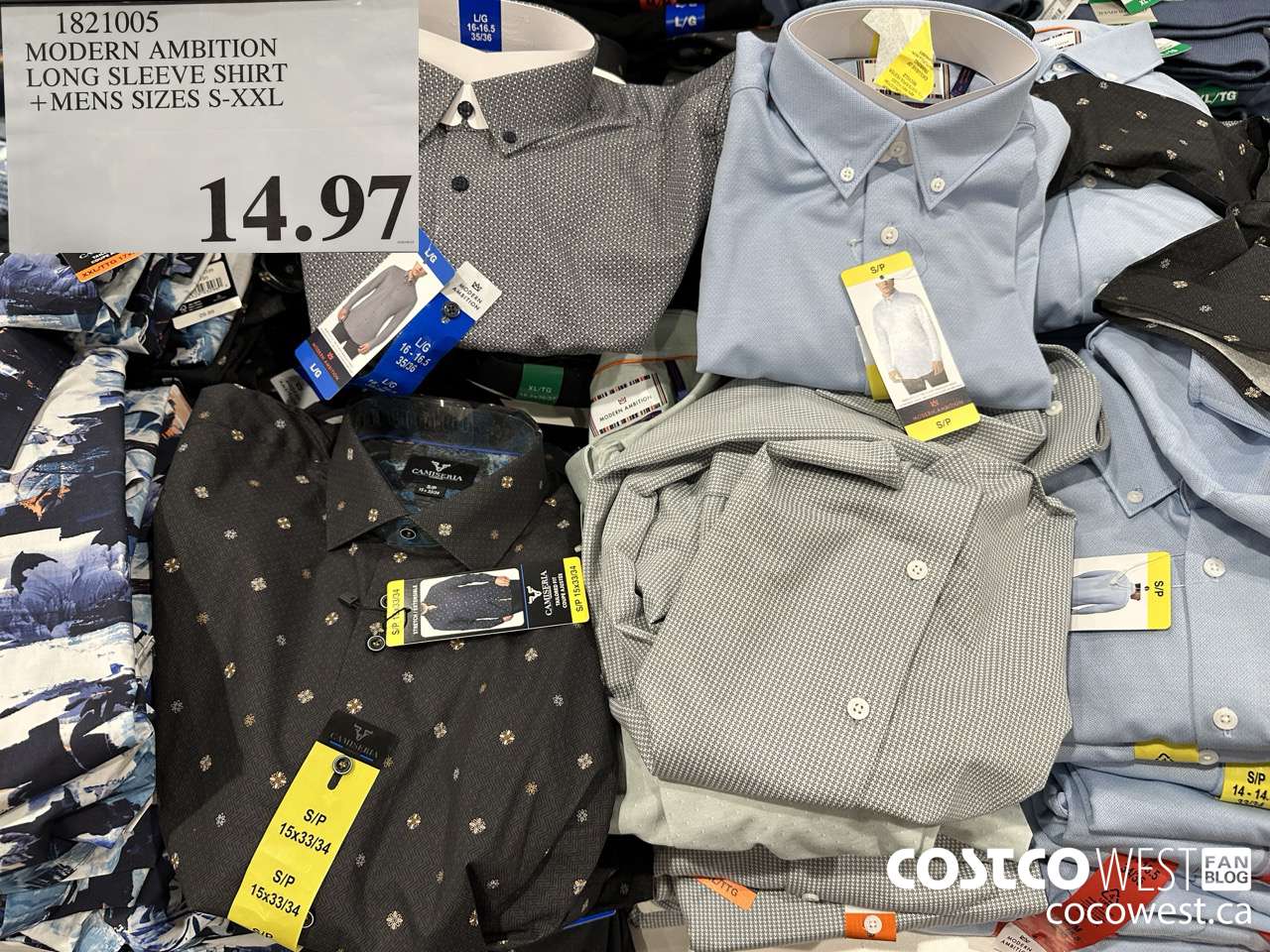 1821005 MODERN AMBITION LONG SLEEVE SHIRT MENS SIZES S-XXL $14.97