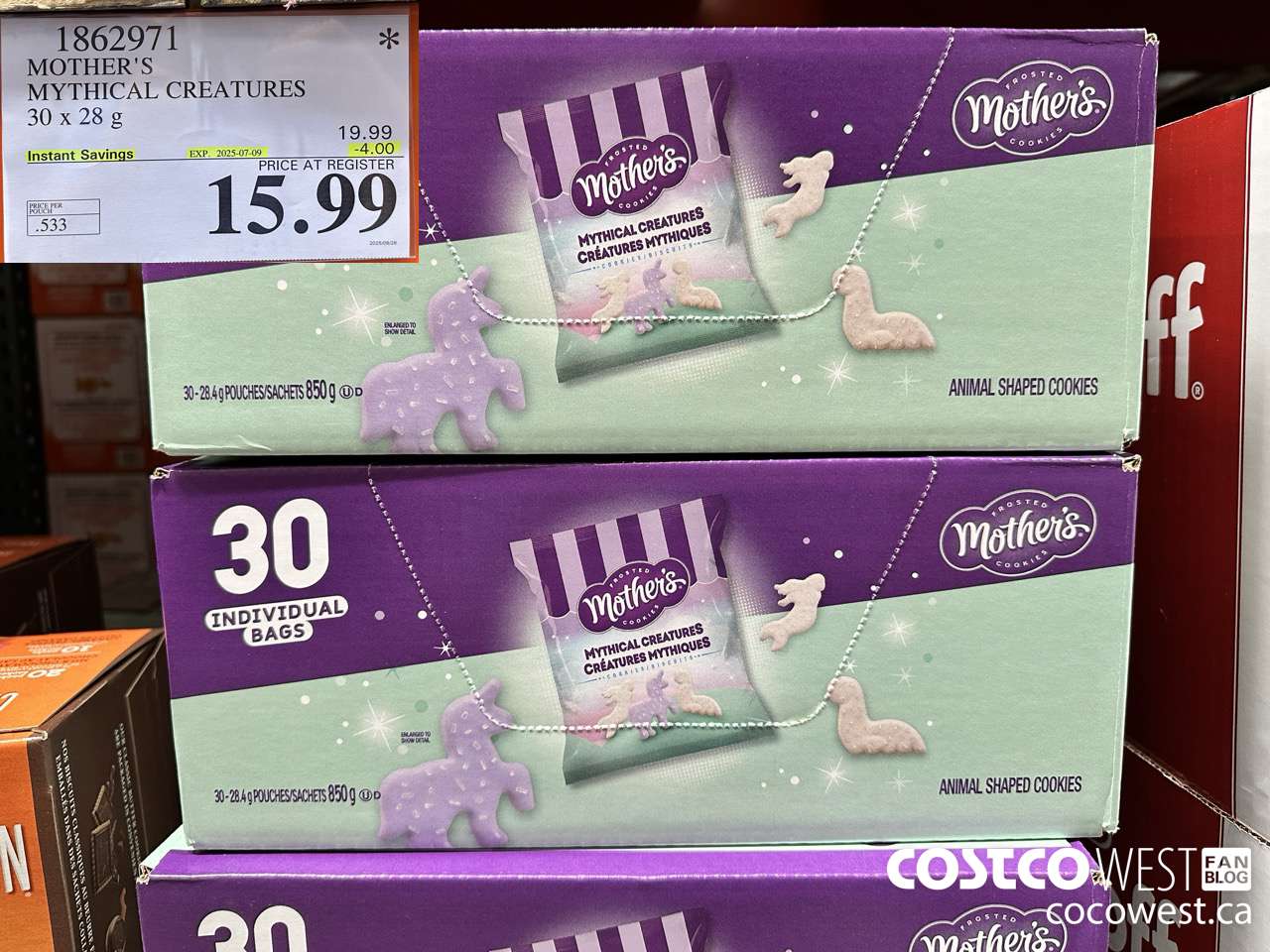 1862971 MOTHER'S MYTHICAL CREATURES 30 x 28 g ($4.00 INSTANT SAVINGS EXPIRES ON 2025-07-09) $15.99