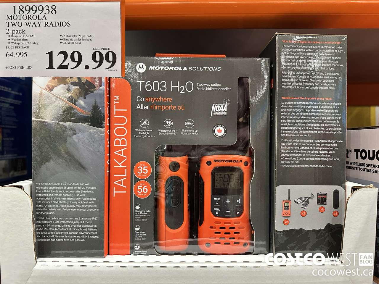 1899938 MOTOROLA TWO-WAY RADIOS 2-PACK $129.99