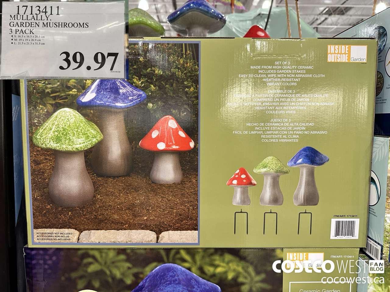 1713411 MULLALLY GARDEN MUSHROOMS 32 PACK $39.97