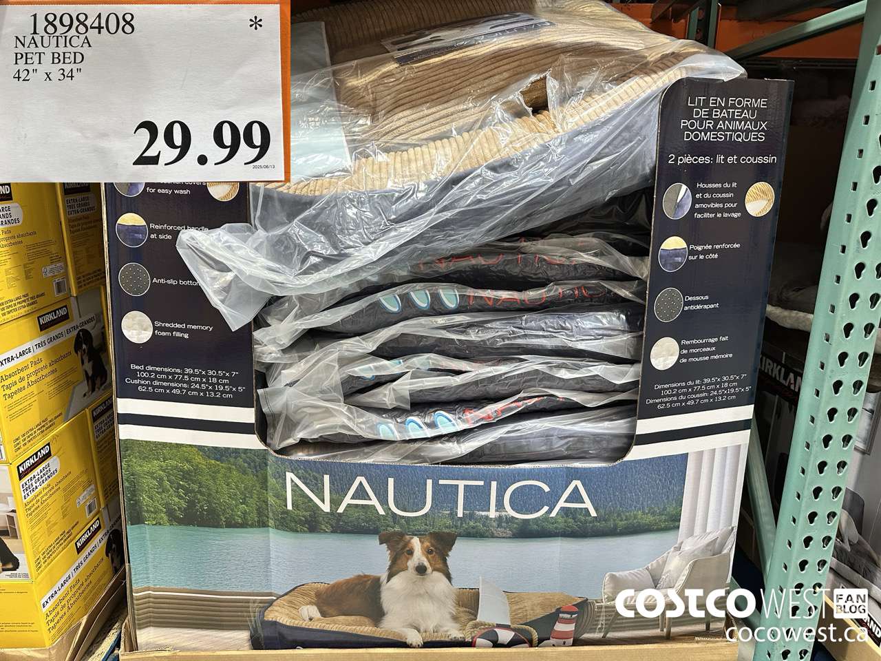 1898408 NAUTICA PET BED 42