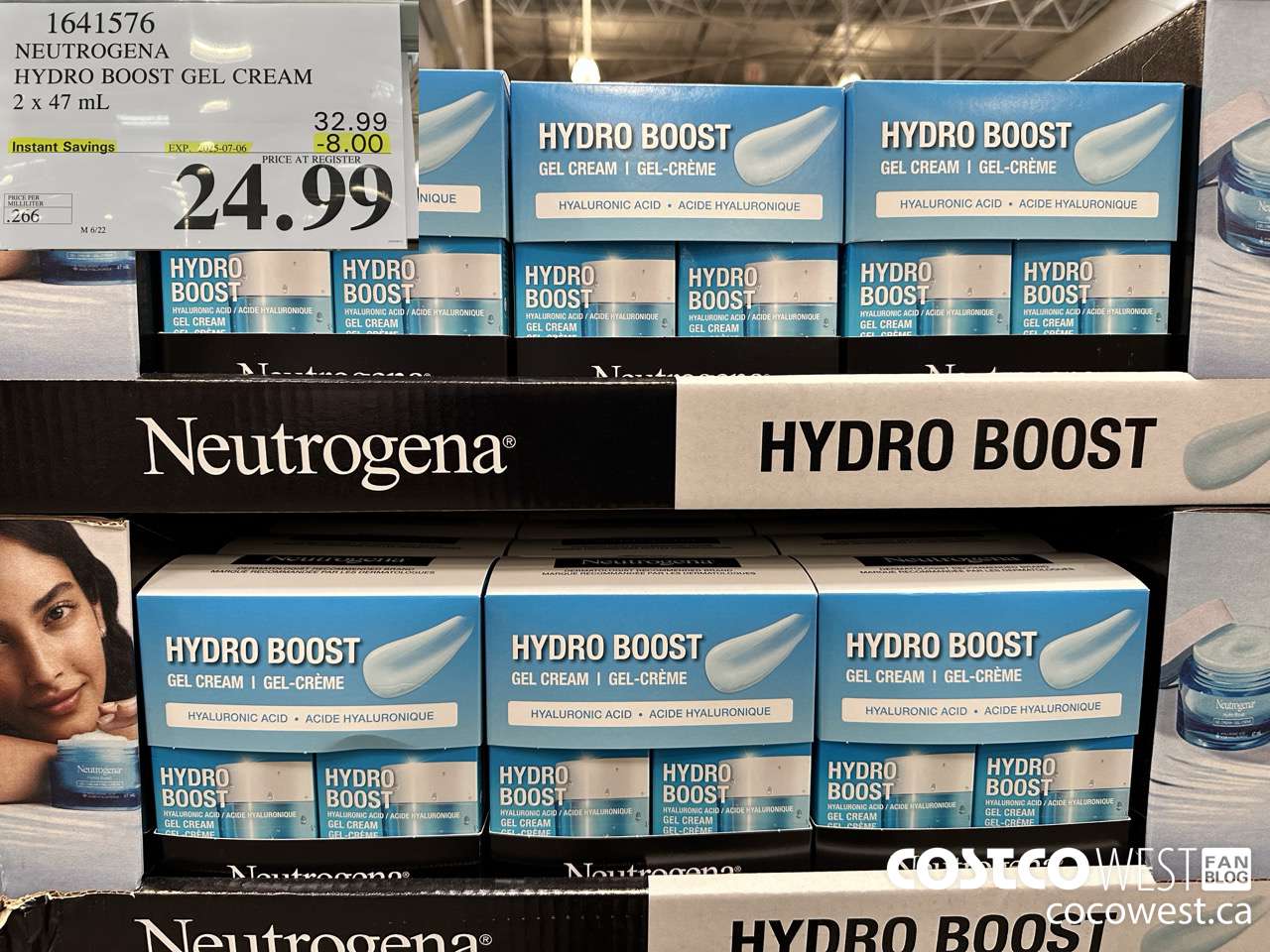 1641576 NEUTROGENA HYDRO BOOST GEL CREAM 2 X 47 ML ($8.00 INSTANT SAVINGS EXPIRES ON 2025-07-06) $24.99