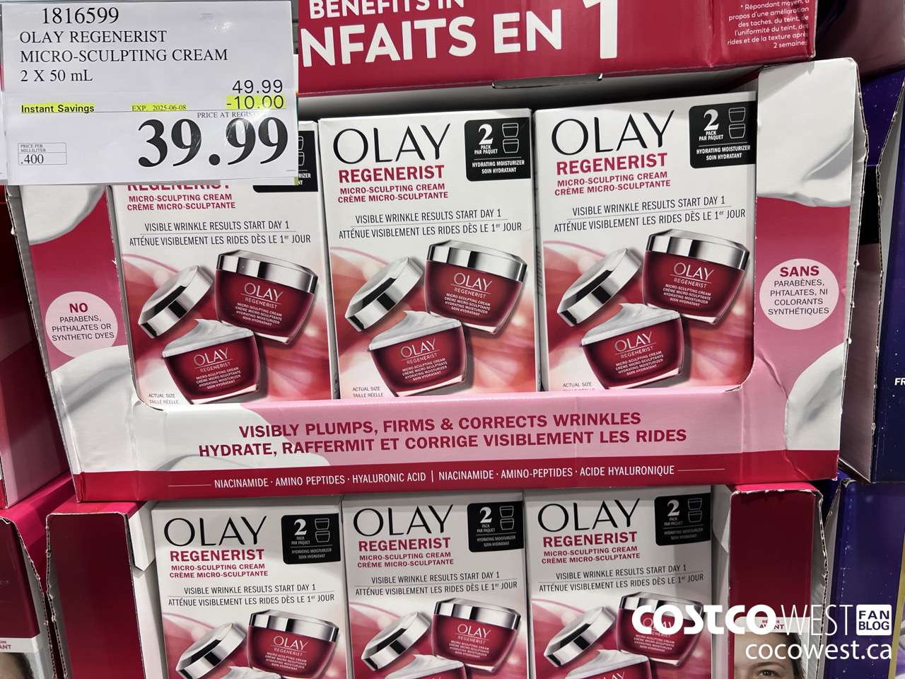 1816599 OLAY REGENERIST 2 X 50ML ($10.00 INSTANT SAVINGS EXPIRES ON 2025-06-08) $39.99