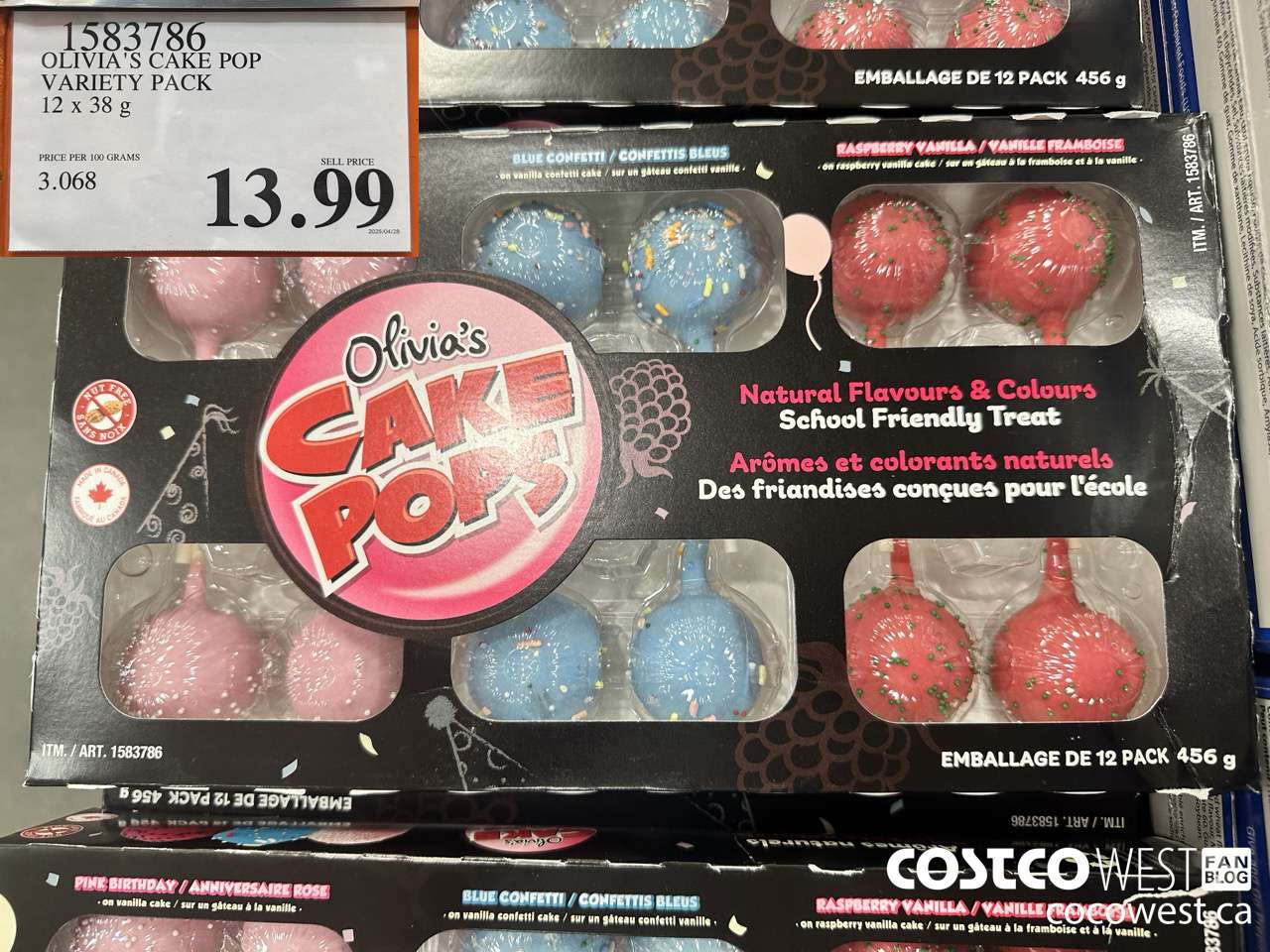 1583786 OLIVIA'S CAKE POP VARIETY PACK 12 X 38G $13.99
