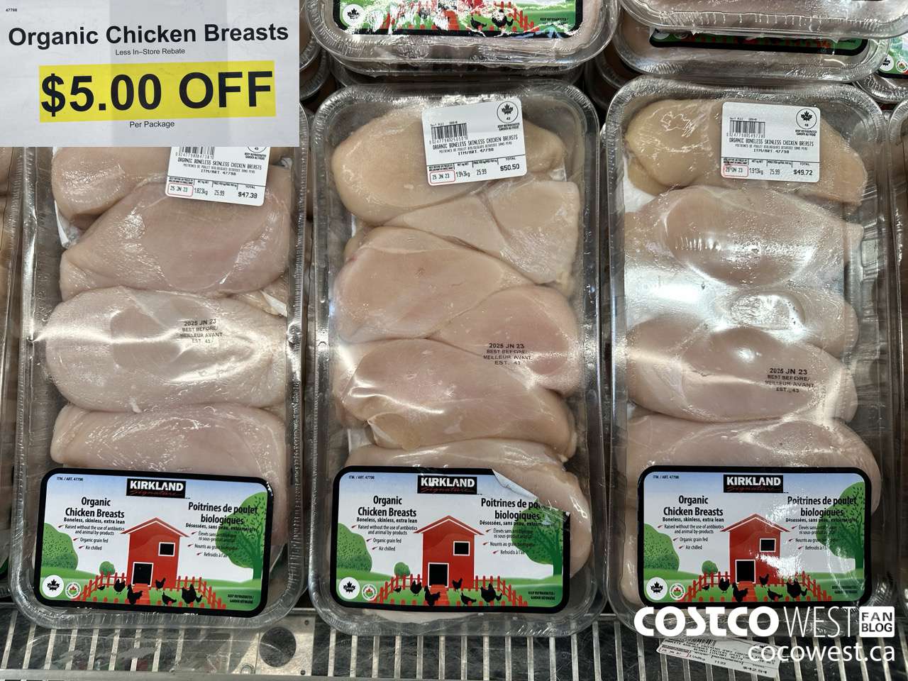 47798 ORGANIC CHICKEN BREASTS ($5.00 INSTANT SAVINGS)