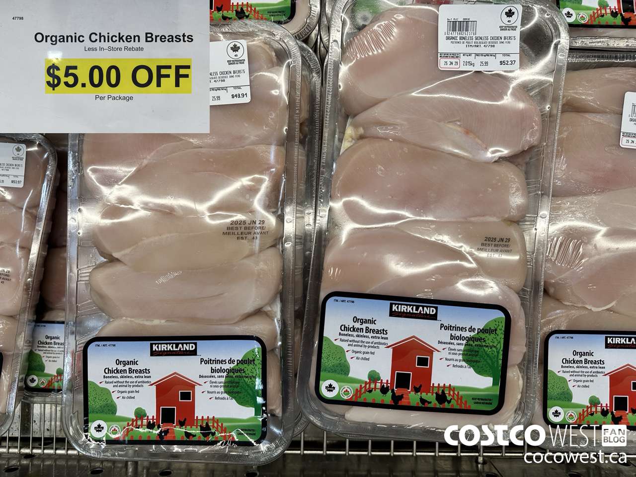 47798 ORGANIC CHICKEN BREASTS ($5.00 INSTANT SAVINGS)