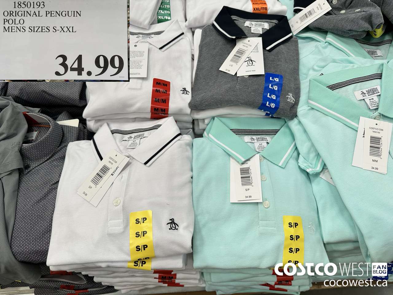 1850193 ORIGINAL PENGUIN POLO MENS SIZES S-XXL $34.99