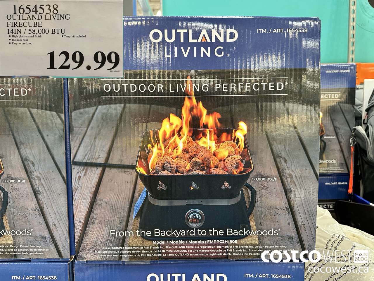 1654538 OUTLAND LIVING FIREBOWL 14IN / 58,000 BTU $129.99