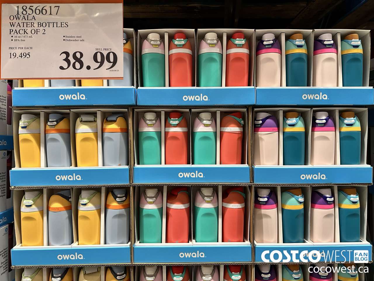 1856617 OWALA WATER BOTTLES PACK OF 2 $38.99