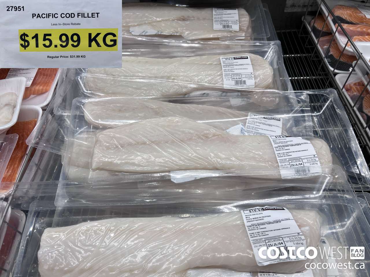 27951 PACIFIC COD FILLETS WILD $15.99