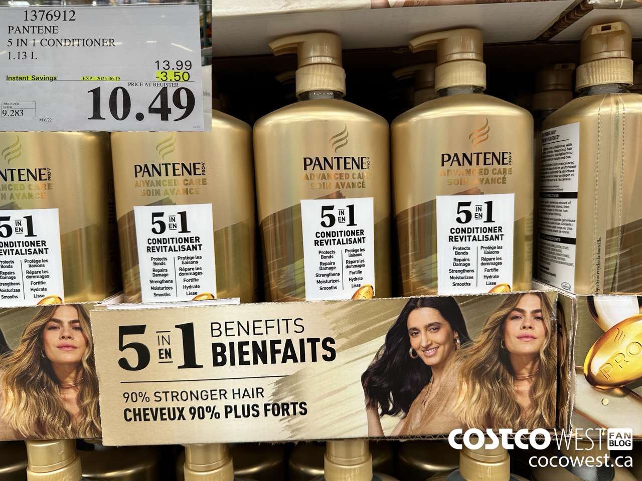 1376912 PANTENE 5 IN 1 CONDITIONER 1.13L ($3.50 INSTANT SAVINGS EXPIRES ON 2025-06-15) $10.49