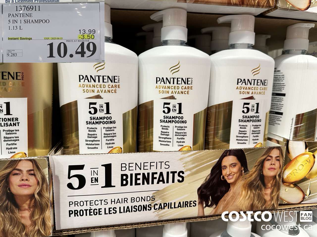 1376911 PANTENE 5 IN 1 SHAMPOO 1.13L ($3.50 INSTANT SAVINGS EXPIRES ON 2025-06-15) $10.49