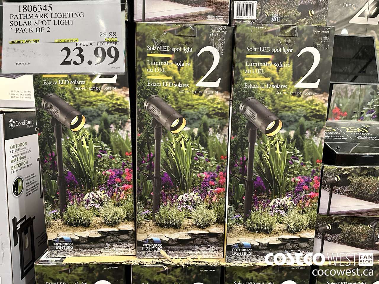 1806345 PATHMARK LIGHTING SOLAR SPOT LIGHT PACK OF 2 ($6.00 INSTANT SAVINGS EXPIRES ON 2025-06-29) $23.99