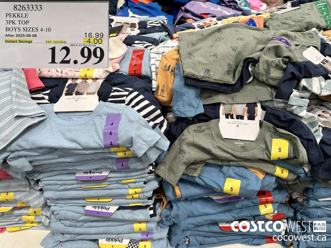 8263333 PEKKLE 3PK TOP BOYS SIZES 4-10 ($4.00 INSTANT SAVINGS EXPIRES ON 2025-06-08) $12.99