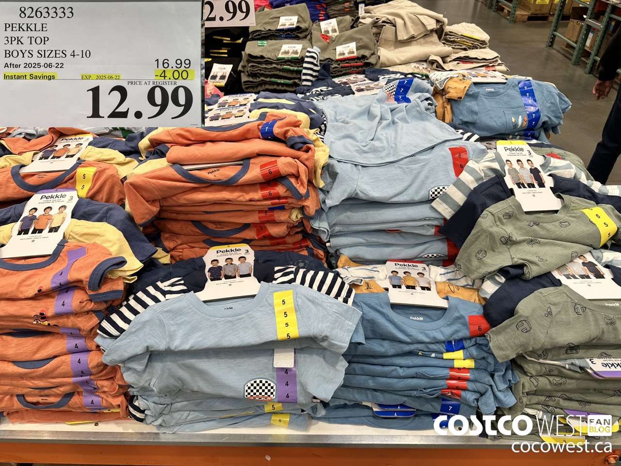 8263333 PEKKLE 3PK TOP BOYS SIZES 4-10 ($4.00 INSTANT SAVINGS EXPIRES ON 2025-06-22) $12.99