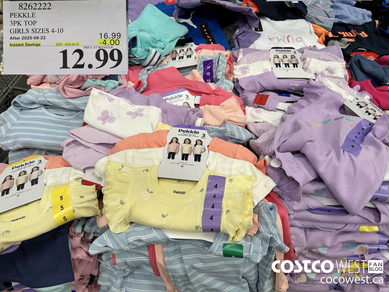 8262222 PEKKLE 3PK TOP GIRLS SIZES 4-10 ($4.00 INSTANT SAVINGS EXPIRES ON 2025-06-22) $12.99