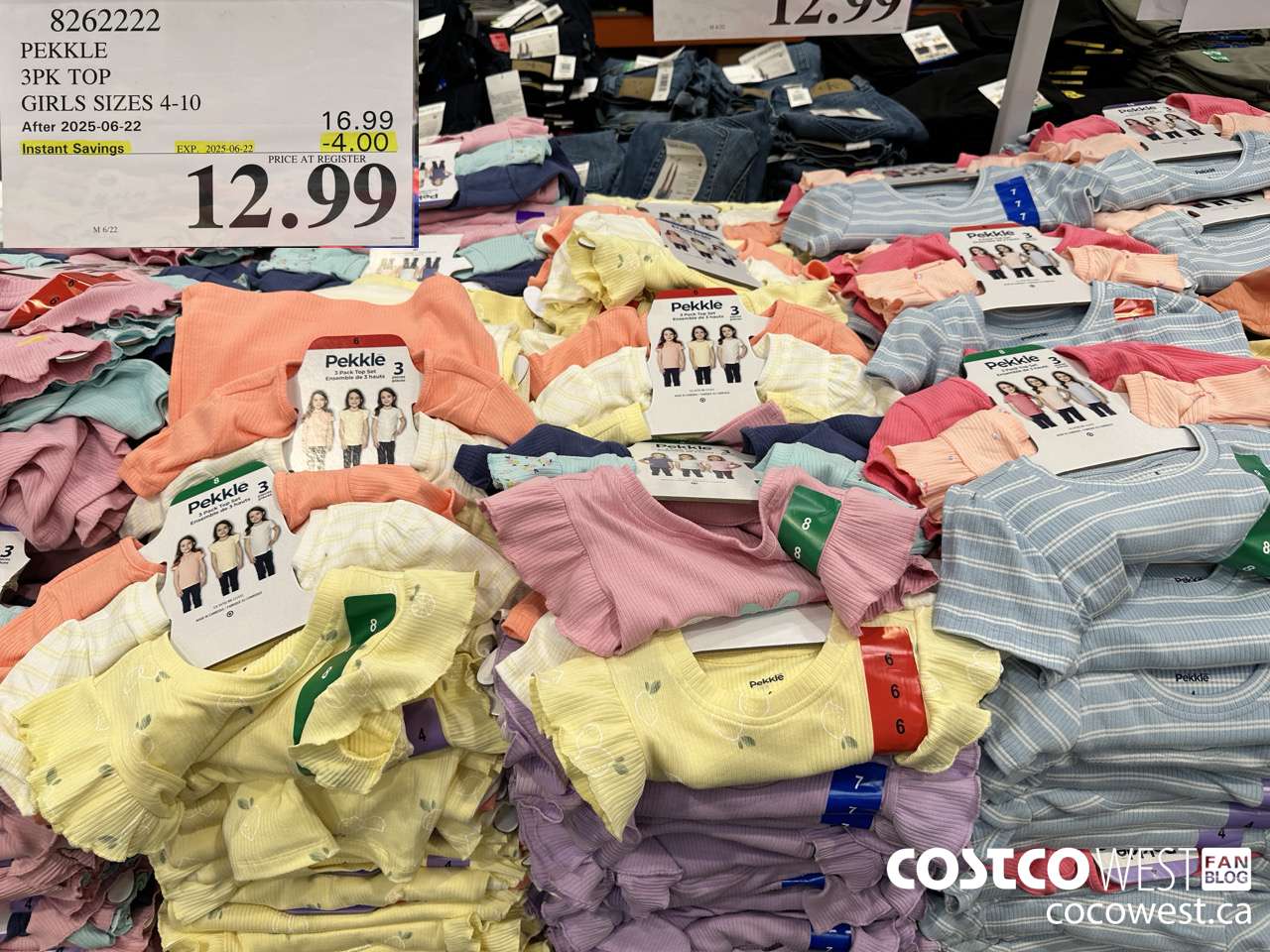 8262222 PEKKLE 3PK TOP GIRLS SIZES 4-10 ($4.00 INSTANT SAVINGS EXPIRES ON 2025-06-22) $12.99
