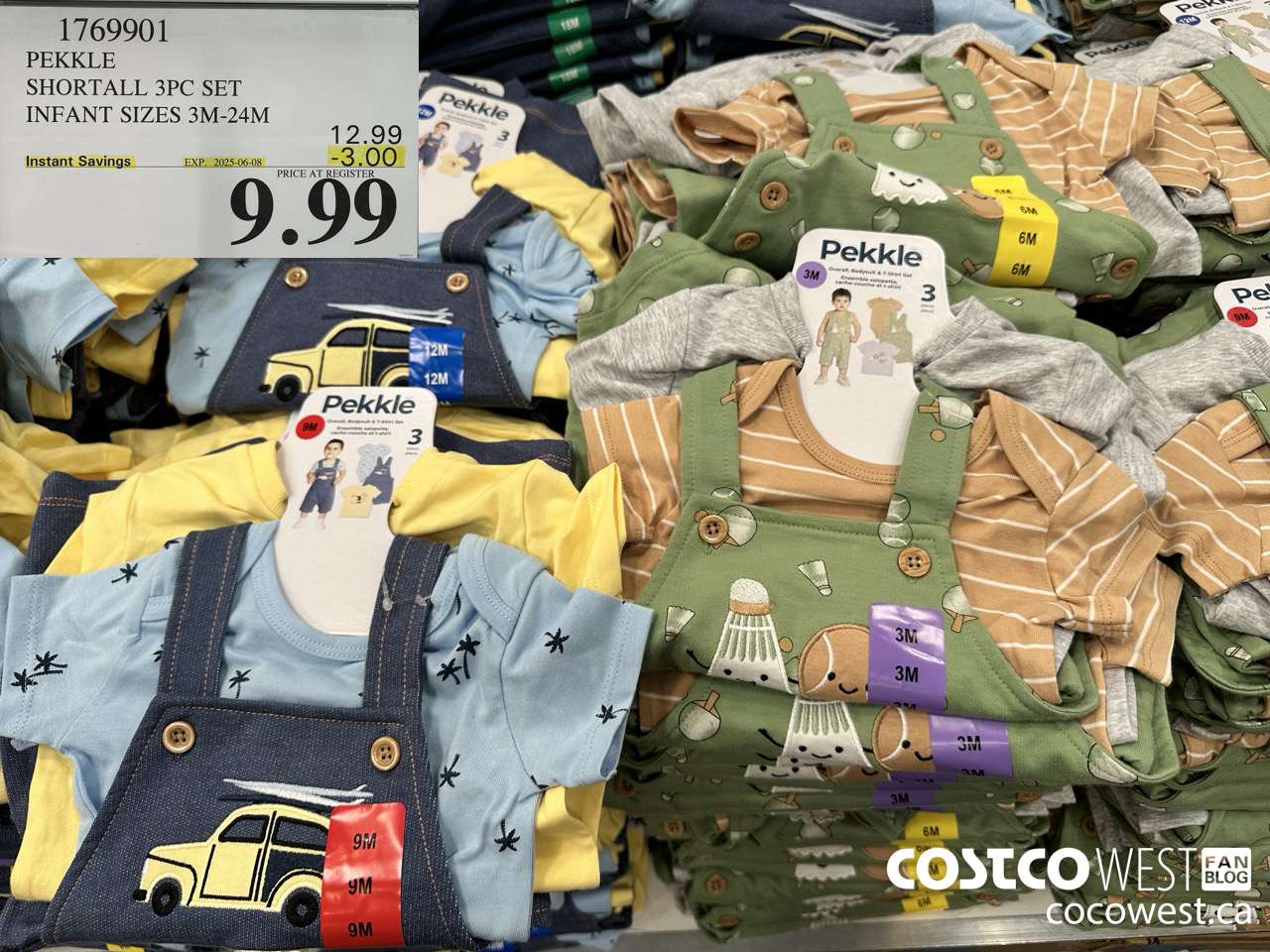 1769901 PEKKLE SHORTALL 3PC SET INFANT SIZES 3M-24M ($3.00 INSTANT SAVINGS EXPIRES ON 2025-06-08) $9.99