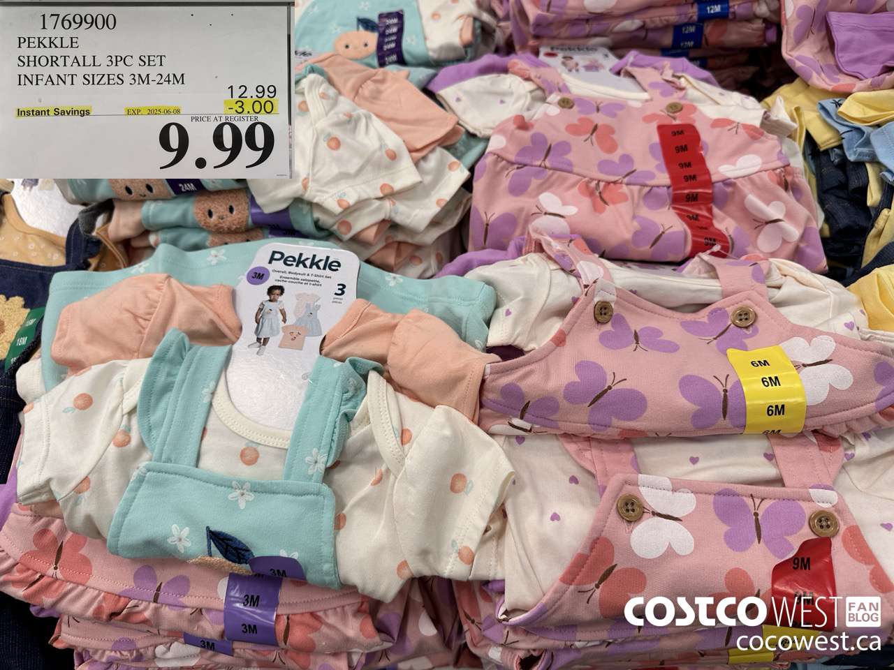 1769900 PEKKLE SHORTALL 3PC SET INFANT SIZES 3M-24M ($3.00 INSTANT SAVINGS EXPIRES ON 2025-06-08) $9.99