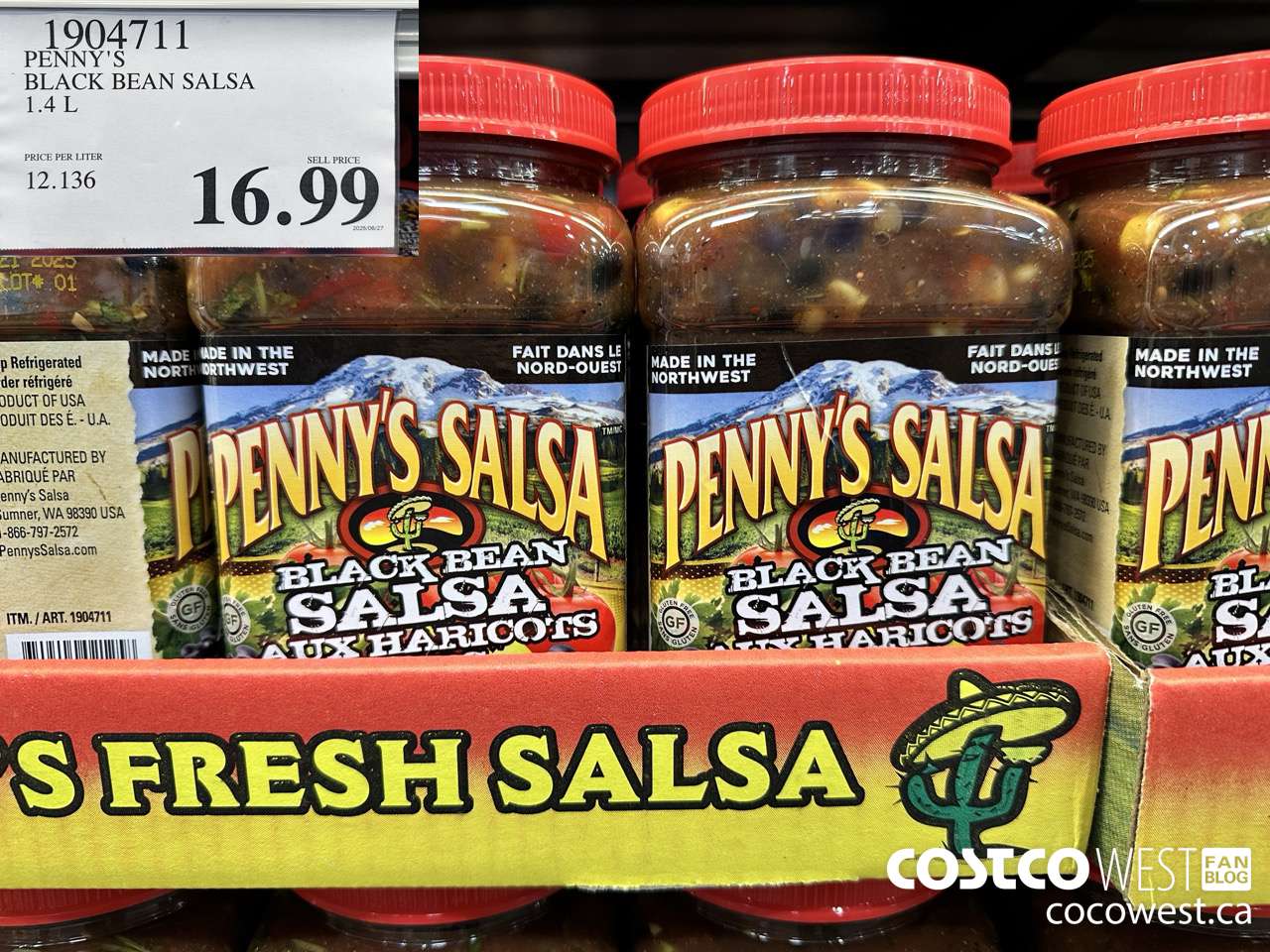 1904711 PENNY'S BLACK BEAN SALSA $16.99