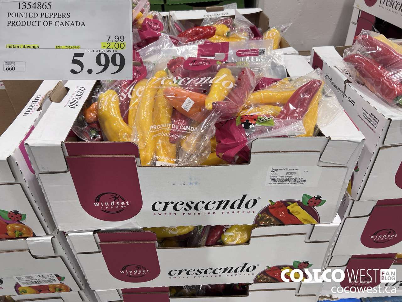 1354865 POINTED PEPPERS PRODUCT OF CANADA ($2.00 INSTANT SAVINGS EXPIRES ON 2025-07-04) $5.99
