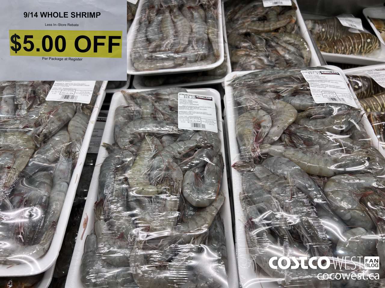 16783 PREVIOUSLY FROZEN 9/14 WHOLE FARMED SHRIMP ($5.00 INSTANT SAVINGS)