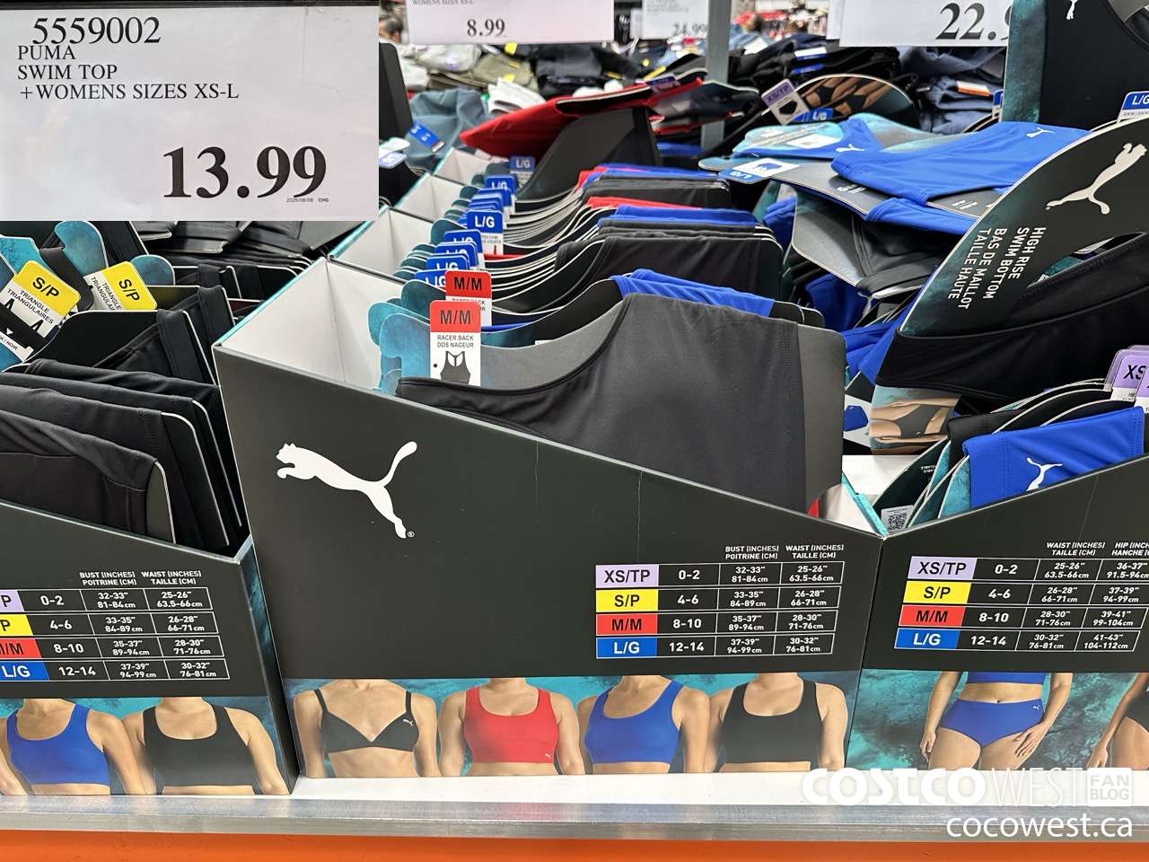 5559002 PUMA SWIM TOP WOMENS SIZES XS-L $13.99