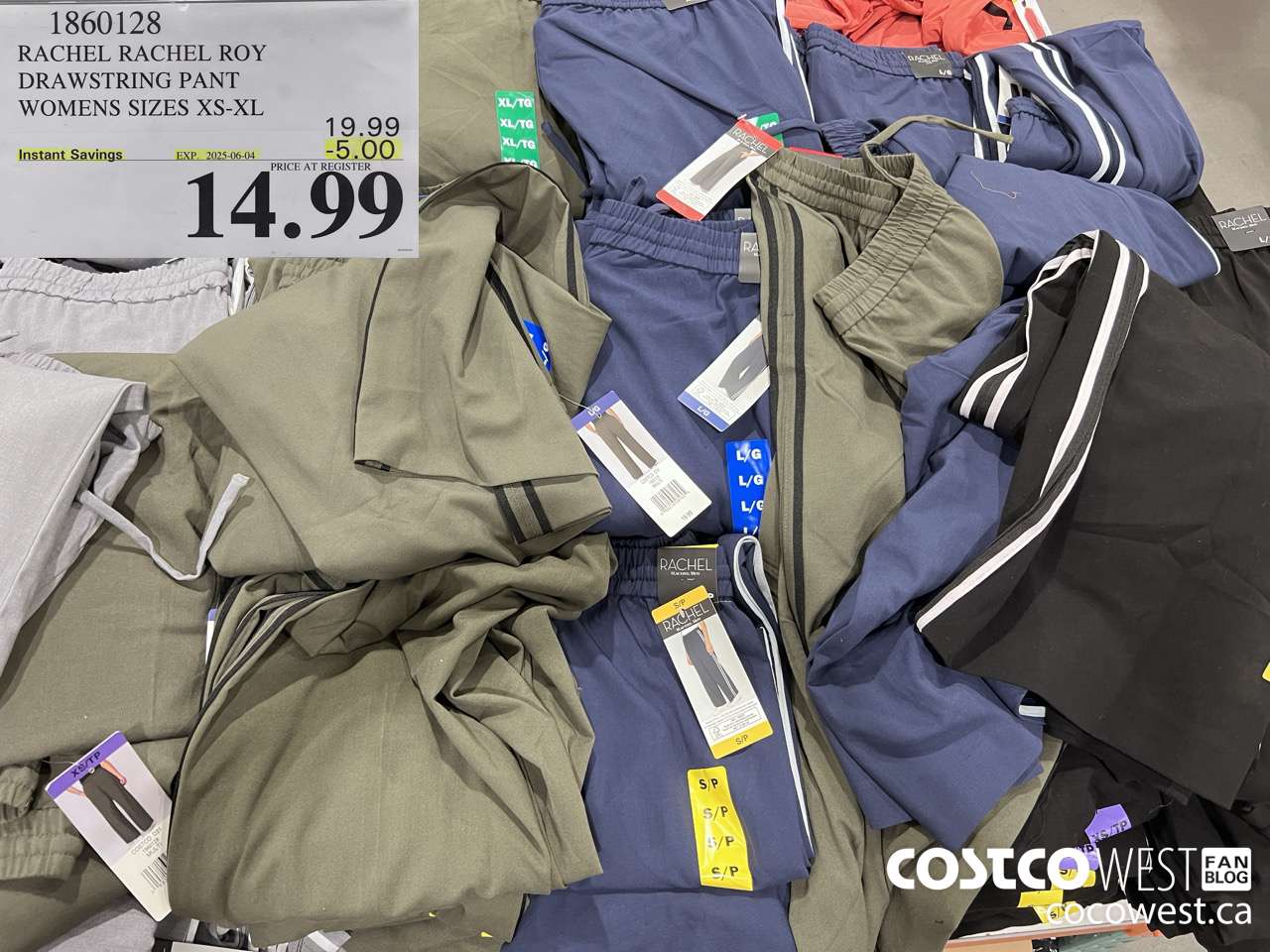 1860128 RACHEL RACHEL ROY DRAWSTRING PANT WOMENS SIZES XS-XL ($5.00 INSTANT SAVINGS EXPIRES ON 2025-06-04) $14.99