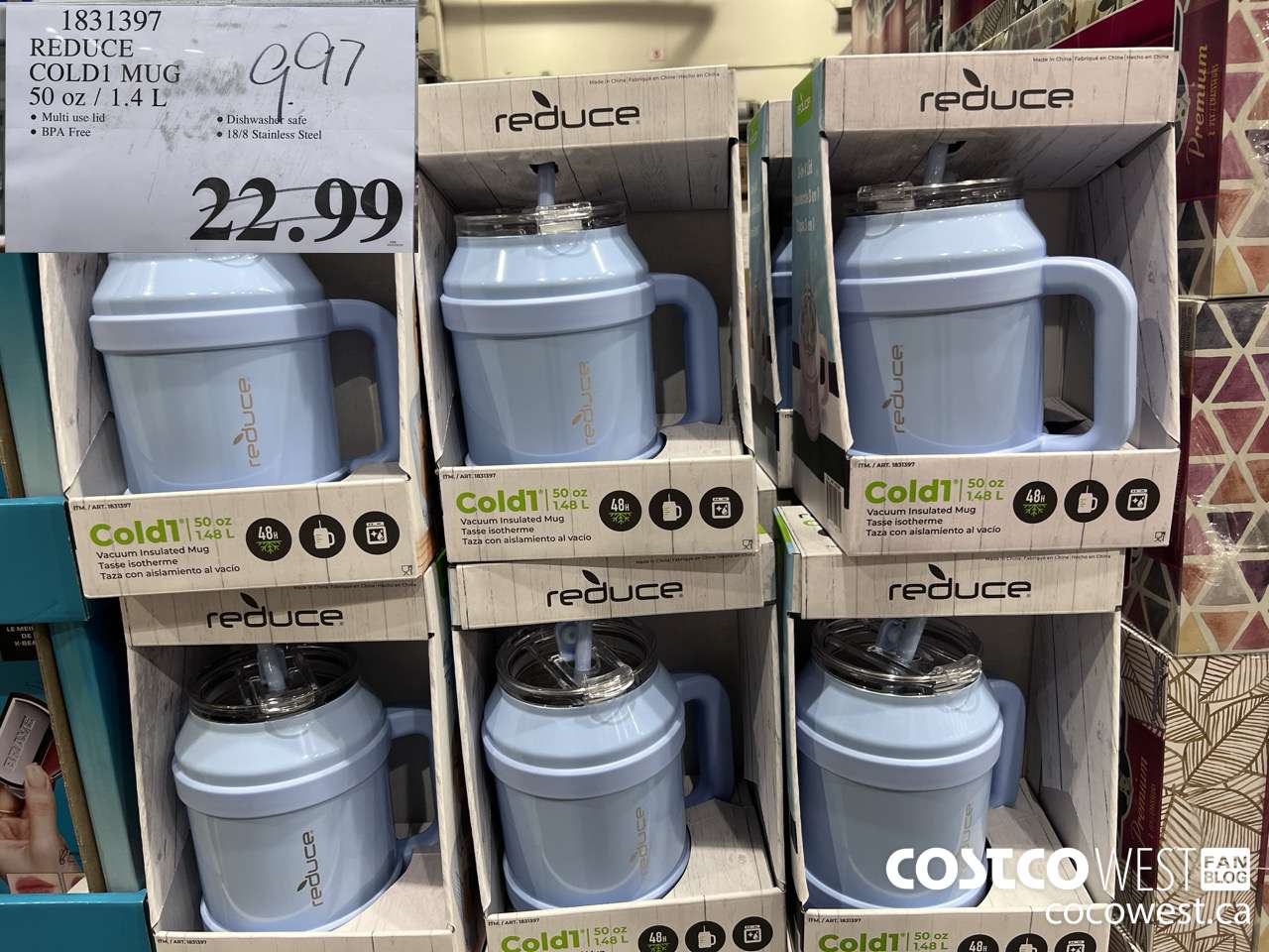 1831397 REDUCE COLD1 MUG 50 OZ/1.4L $9.97