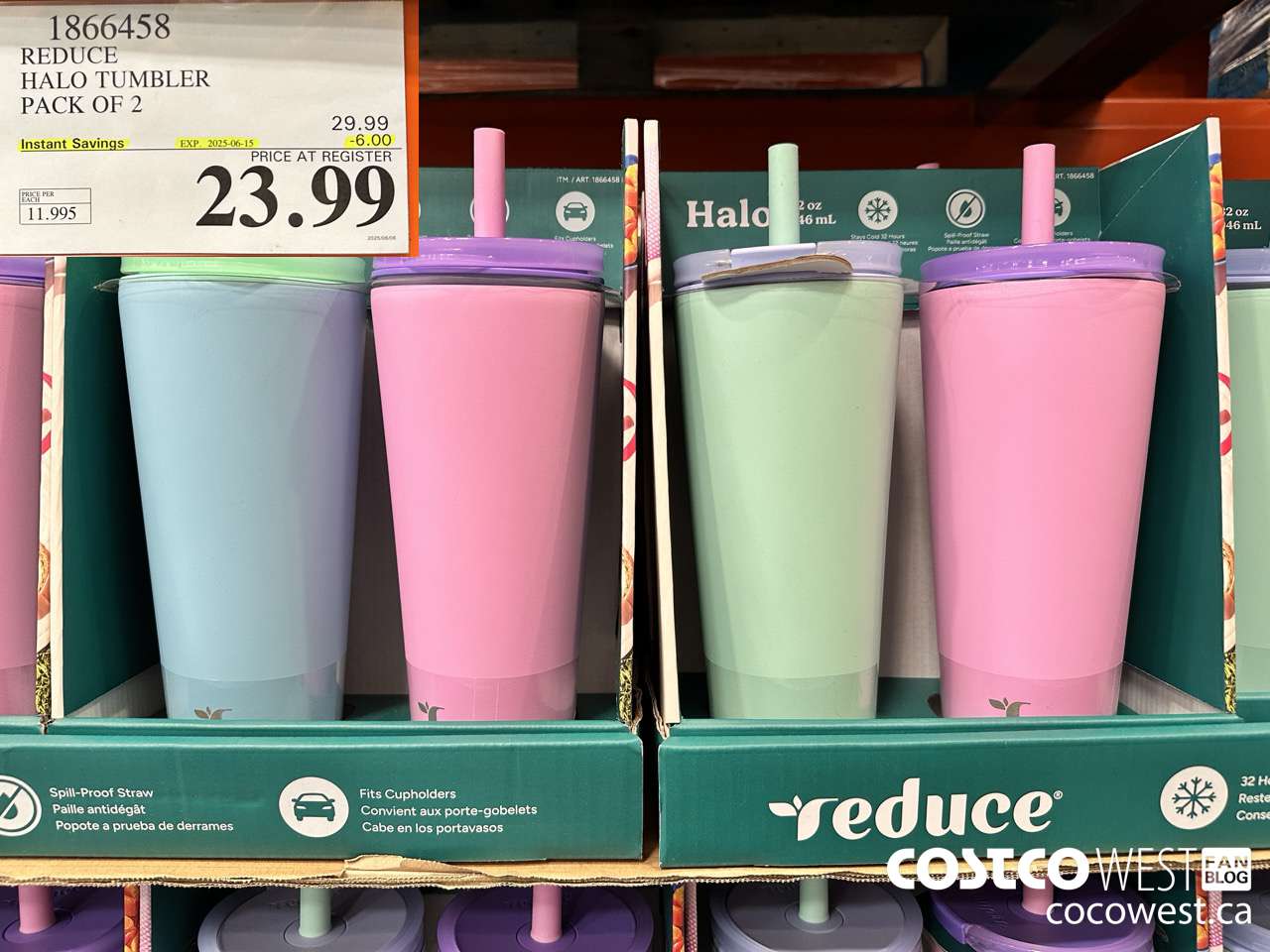1866458 REDUCE HALO TUMBLER PACK OF 2 ($6.00 INSTANT SAVINGS EXPIRES ON 2025-06-15) $23.99