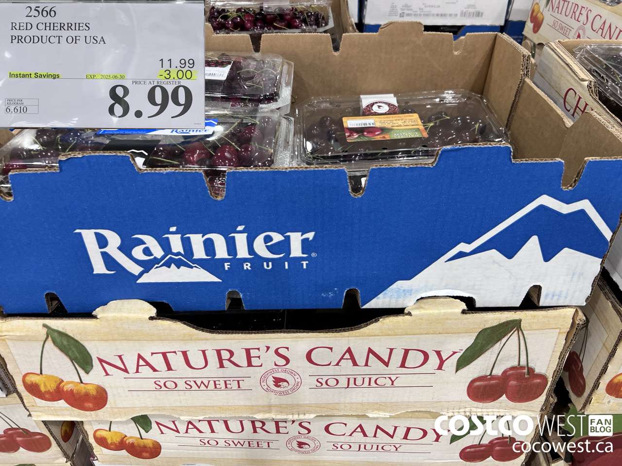 2566 RED CHERRIES PRODUCT OF USA ($3.00 INSTANT SAVINGS EXPIRES ON 2024-06-30) $8.99