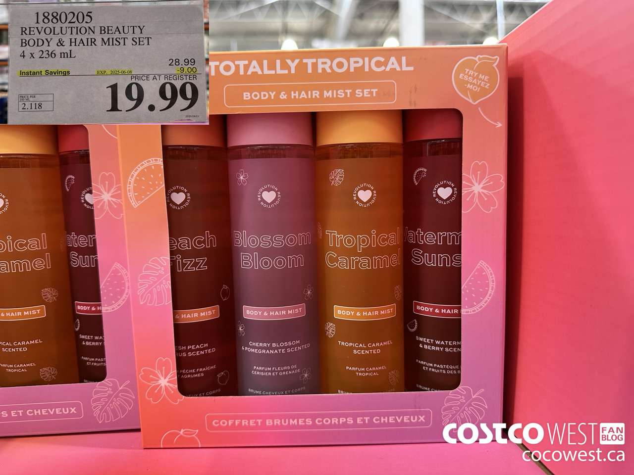 1880205 REVOLUTION BEAUTY BODY & HAIR MIST SET 4 X 236ML ($9.00 INSTANT SAVINGS EXPIRES ON 2025-06-08) $19.99