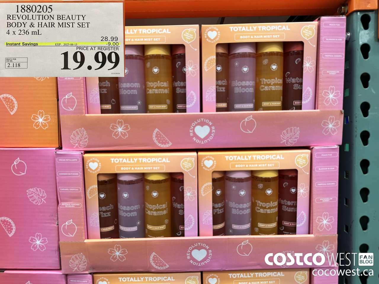 1880205 REVOLUTION BEAUTY BODY & HAIR MIST SET 4 X 236ML ($9.00 INSTANT SAVINGS EXPIRES ON 2025-06-15) $19.99
