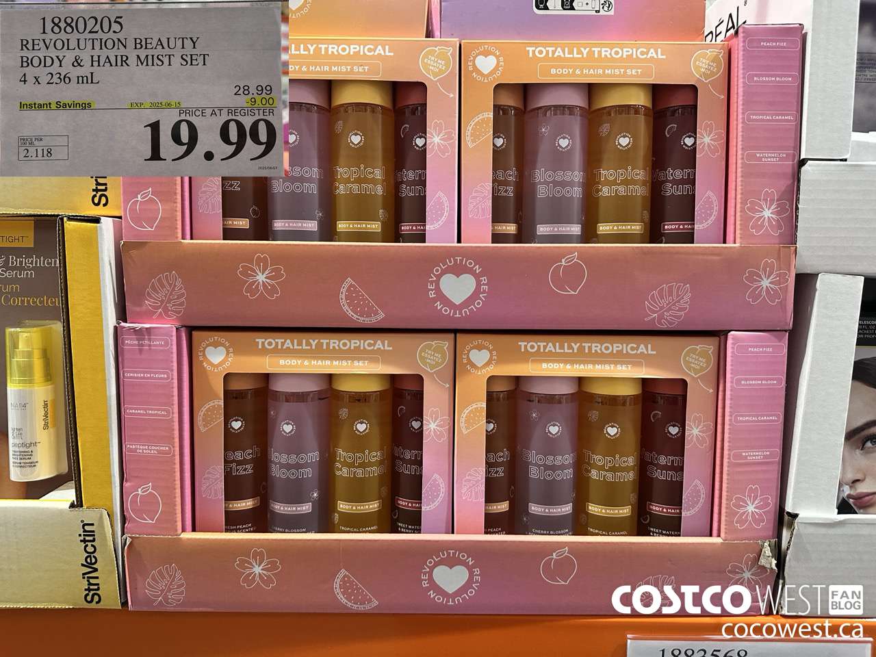 1880205 REVOLUTION BEAUTY BODY & HAIR MIST SET 4 X 236ML ($9.00 INSTANT SAVINGS EXPIRES ON 2025-06-15) $19.99