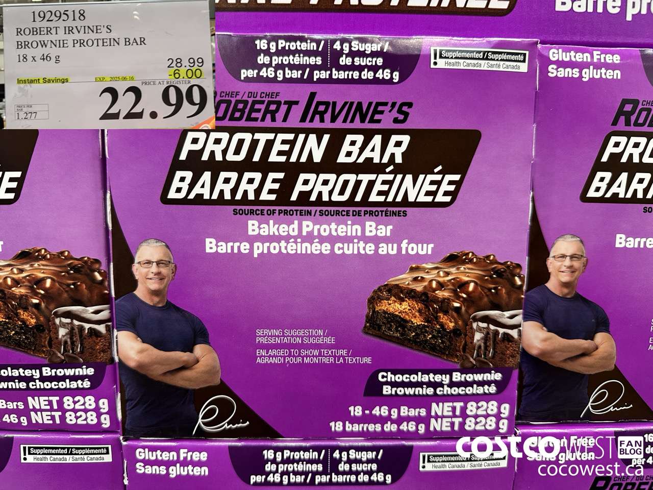 1929518 ROBERT IRVINE'S BROWNIE PROTEIN BAR 18 X 46G ($6.00 INSTANT SAVINGS EXPIRES ON 2025-06-16) $22.99