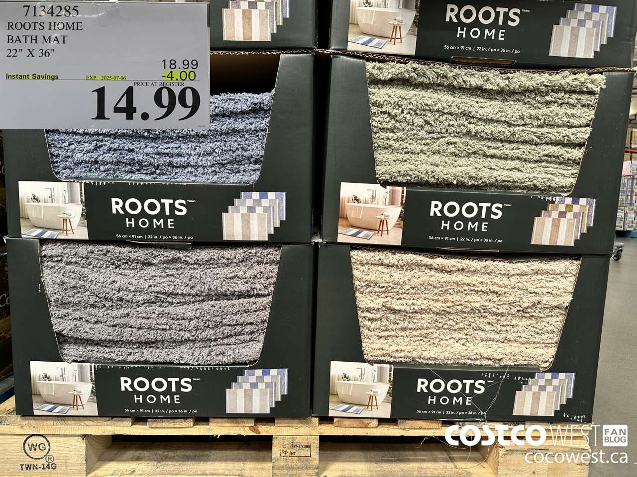 7134285 ROOTS HOME BATH MAT 22
